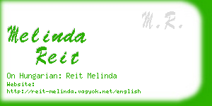 melinda reit business card